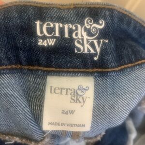 Beautiful LikeNew Jeans Size 24w Terra & Sky
